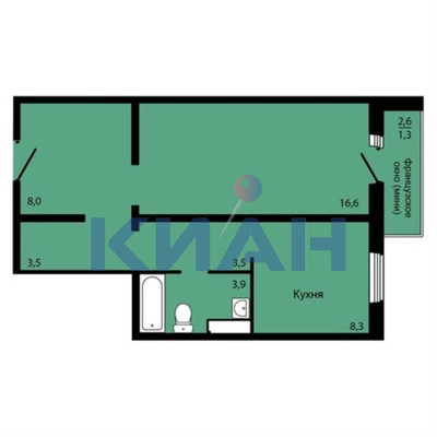 Купить 1-комнатную квартиру